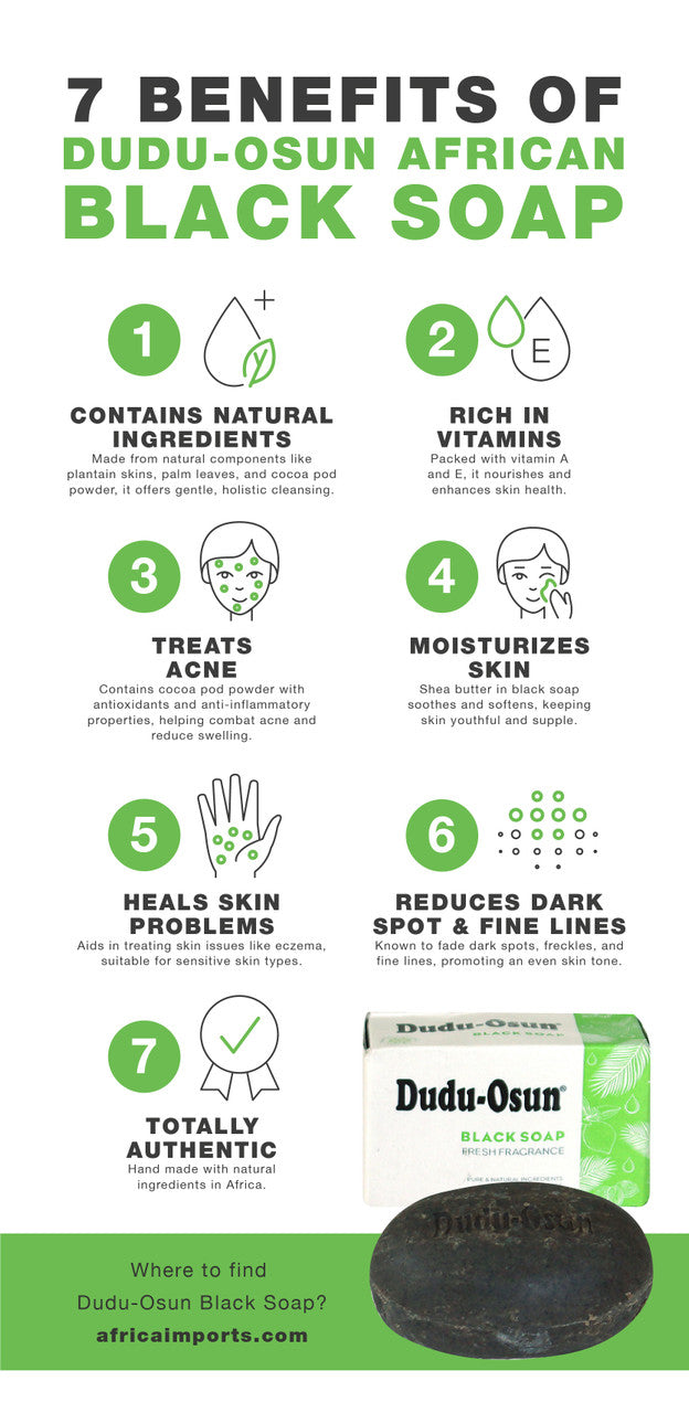 Dudu-Osun African Black Soap - 5 oz.
